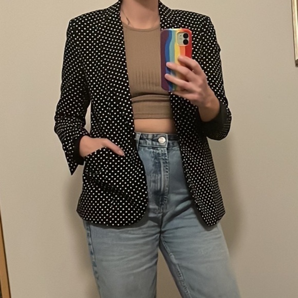 Polka dot blazer 🍦